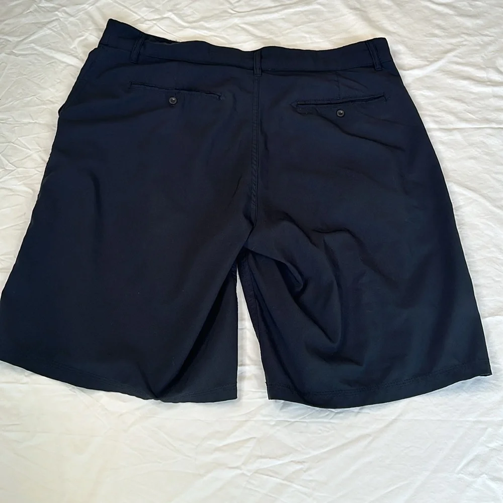 OP Flex 4 way stretch BLACK Flat Front Casual Shorts LIGHTWEIGHT and breathable